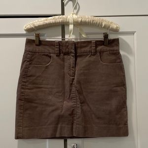 J. Crew Light Brown Corduroy Skirt